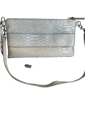 Devi Kroell x Target Y2K Shoulder Bag Silver Snake Print